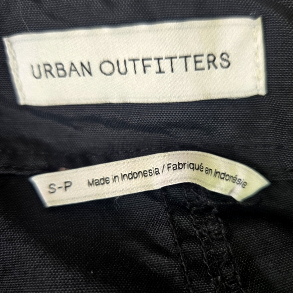 Urban Outfitters Black Wrap Cargo Midi Skirt with Belt | Size Small Petite - Picture 11 of 14